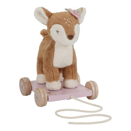 Peluche a tirer faon fsc LITTLE DUTCH