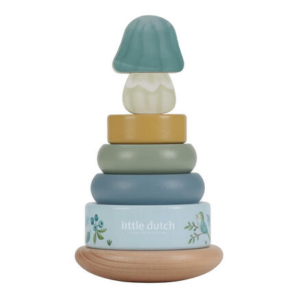 Tour anneaux a empiler en bois fsc LITTLE DUTCH - 2