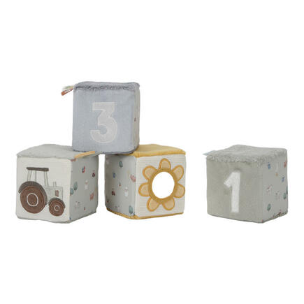 Lot 4 cubes doux LITTLE DUTCH