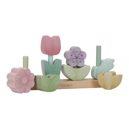 Puzzle fleurs a empiler en bois fsc LITTLE DUTCH - 3