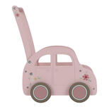 Chariot de marche voiture en bois FSC - Rose