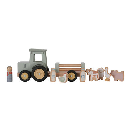 Tracteur+remorque en bois fsc LITTLE DUTCH - 4