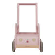 Chariot de marche voiture en bois FSC - Rose LITTLE DUTCH - 3