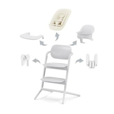 Chaise haute LEMO 4en1 SET ALL WHITE CYBEX - 4