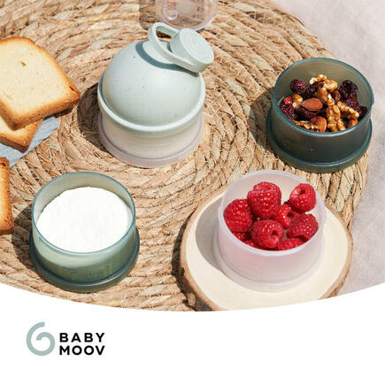 Boîtes doseuses de lait en poudre Babydose Mineral Green BABYMOOV - 3