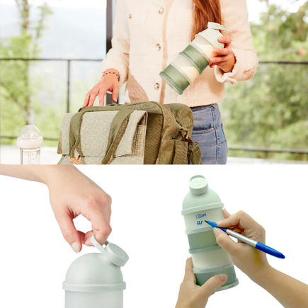 Boîtes doseuses de lait en poudre Babydose Mineral Green BABYMOOV - 6