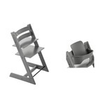 STOKKE Chaise TRIPP TRAPP + Baby Set Gris tempête