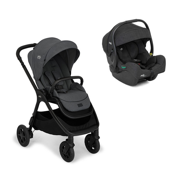 Poussette DUO Finiti Ebony + Siège-auto gr0+ I-Gemm 3 Shale JOIE