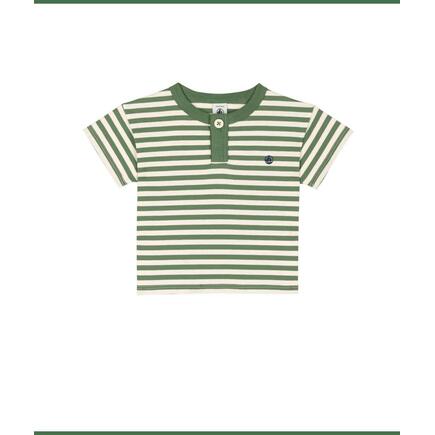 Tee shirt manches courtes palmeraie/avalanche 18 mois PETIT BATEAU