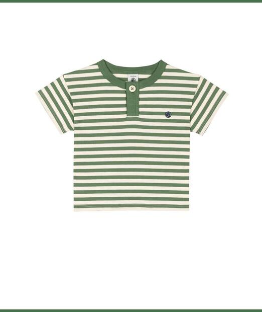 Tee shirt manches courtes palmeraie/avalanche 18 mois PETIT BATEAU