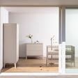 Chambre TRIO Lit 70x140 + Commode + Armoire ASHI Argile + PAL OFFERT QUAX