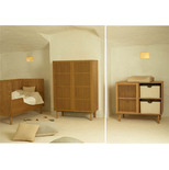 Chambre TRIO Lit 70x140 Commode Armoire HAI NO KI + PAL OFFERT