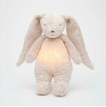 Moonie - lapin nature bio avec sons & lumières  - Rose blush