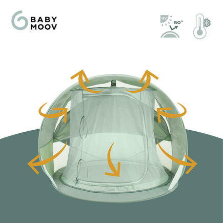 Tente anti-UV rafraîchissante  Moov & Protect Green lagoon  BABYMOOV - 4
