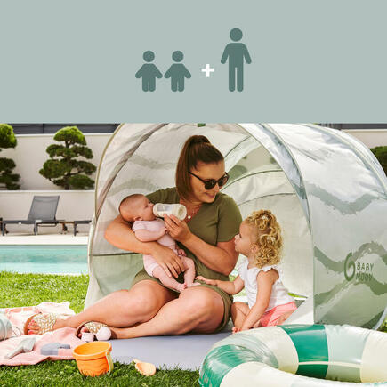 Tente anti-UV rafraîchissante  Moov & Protect Green lagoon  BABYMOOV - 9