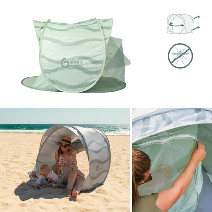 Tente anti-UV rafraîchissante  Moov & Protect Green lagoon  BABYMOOV - 5