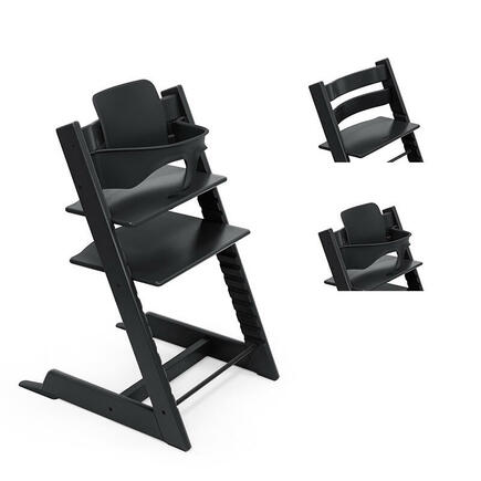 Chaise haute Tripp Trapp + Baby Set Noir STOKKE