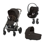 POUSSETTE TRIO Balios S Lux + Nacelle Chocolate Brown+ Cloud G I-Size Magic Black