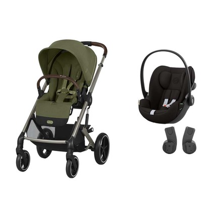 Poussette DUO Balios S Lux Moss Green+ Cloud G Magic Black CYBEX