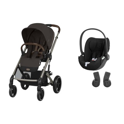 POUSSETTE DUO Balios S Lux Chocolate Brown + Cloud T I-Size Sepia Black CYBEX