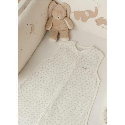 Gigoteuse 100cm floral mousseline blanc NOUKIE 'S - 3