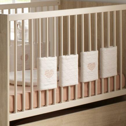 Protections de barreaux X8 Petit Cœur - Beige  SAUTHON Baby déco - 2