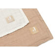 Lot de 2 langes en gaze de coton 115x115cm Biscuit/Ivory JOLLEIN - 2