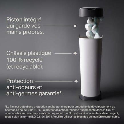 Poubelle à couches Twist & Click XL Blanc + 1 recharge TOMMEE TIPPEE - 5