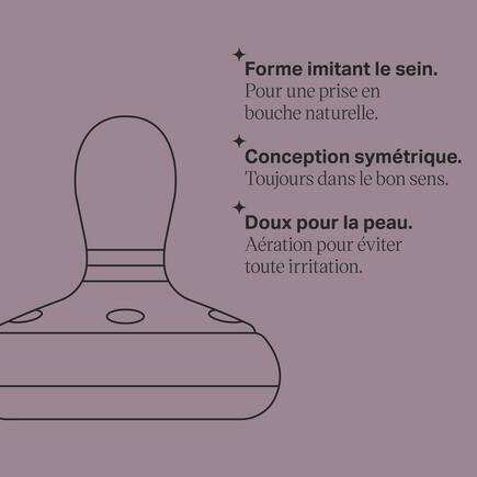 Lot de 2 sucettes Breastlike 6-18 mois Multicolore TOMMEE TIPPEE - 2