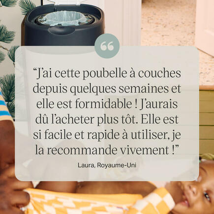 Poubelle à couches Twist & Click XL Blanc + 1 recharge TOMMEE TIPPEE - 7