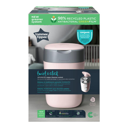 Poubelle à couches Twist & Click Rose + 1 recharge TOMMEE TIPPEE - 8