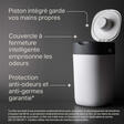 Poubelle à couches Twist & Click Blanc + 12 recharges TOMMEE TIPPEE - 4