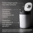 Poubelle à couches Twist & Click Blanc + 1 recharge TOMMEE TIPPEE - 3