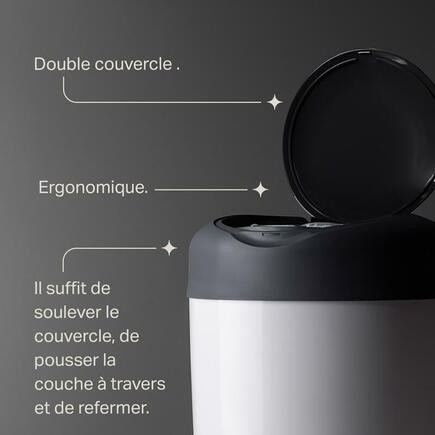 Poubelle à couches Simplee Blanc + 1 recharge TOMMEE TIPPEE - 4