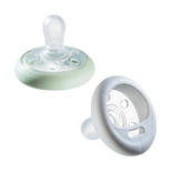 Lot de 2 sucettes Breastlike 6-18 mois Multicolore