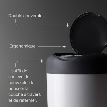 Poubelle à couches Simplee Blanc + 6 recharges TOMMEE TIPPEE - 3