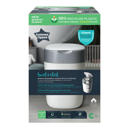 Poubelle à couches Twist & Click Blanc + 1 recharge TOMMEE TIPPEE - 8