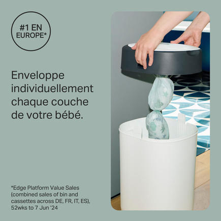Poubelle à couches Twist & Click Blanc + 1 recharge TOMMEE TIPPEE - 4