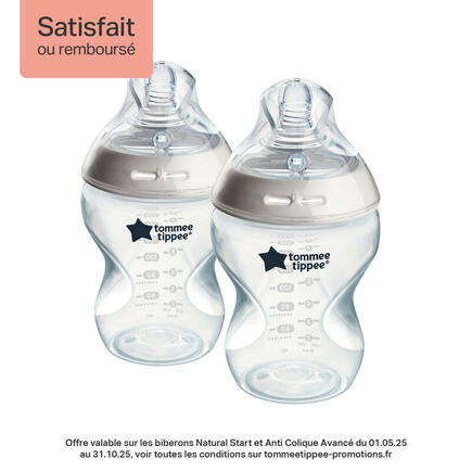 Lot de 2 biberons anti-colique Natural Start 260ml TOMMEE TIPPEE - 2