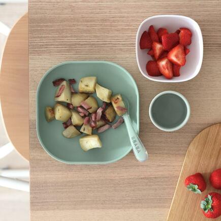 Coffret Repas Silicone 4 Pièce - Sage Green BEABA - 3