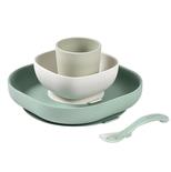 Coffret Repas Silicone 4 Pièce - Sage Green