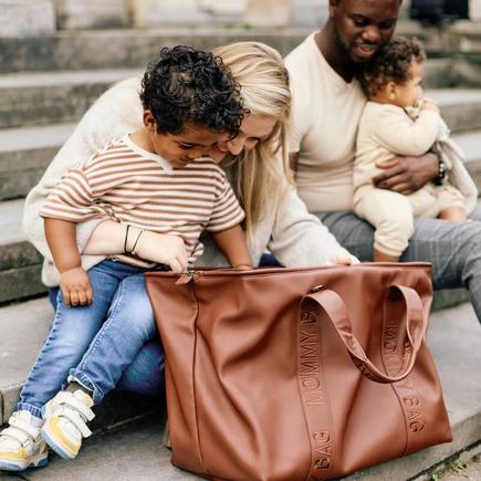 Sac à Langer Mommy Bag  - Signature - Simili - Dark Brown CHILDHOME - 2