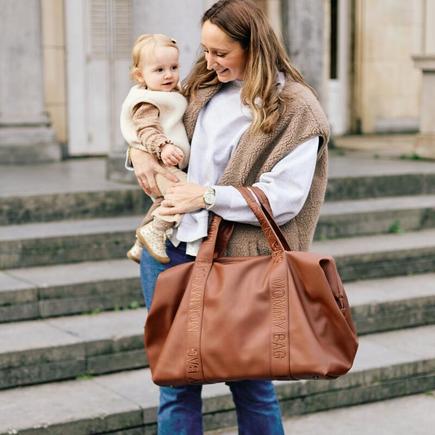 Sac à Langer Mommy Bag  - Signature - Simili - Dark Brown CHILDHOME - 5