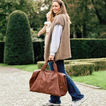 Sac à Langer Mommy Bag  - Signature - Simili - Dark Brown CHILDHOME - 7