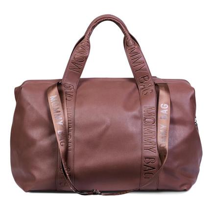 Sac à Langer Mommy Bag  - Signature - Simili - Dark Brown CHILDHOME