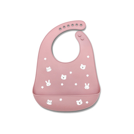 Bavoir silicone avec récupérateur ROSE LORELLI