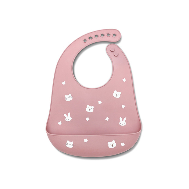 Bavoir silicone avec récupérateur ROSE LORELLI