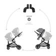 Poussette double Atlantic Twin Mélange Grey HAUCK - 7