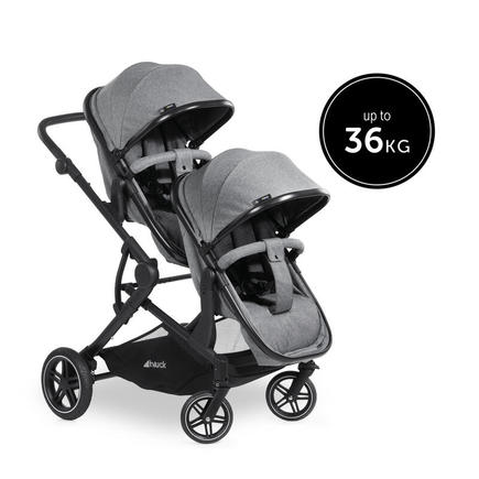 Poussette double Atlantic Twin Mélange Grey HAUCK - 4