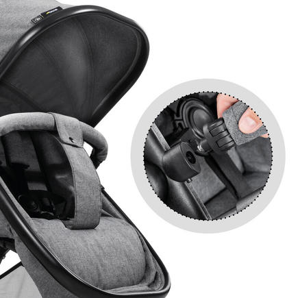 Poussette double Atlantic Twin Mélange Grey HAUCK - 13